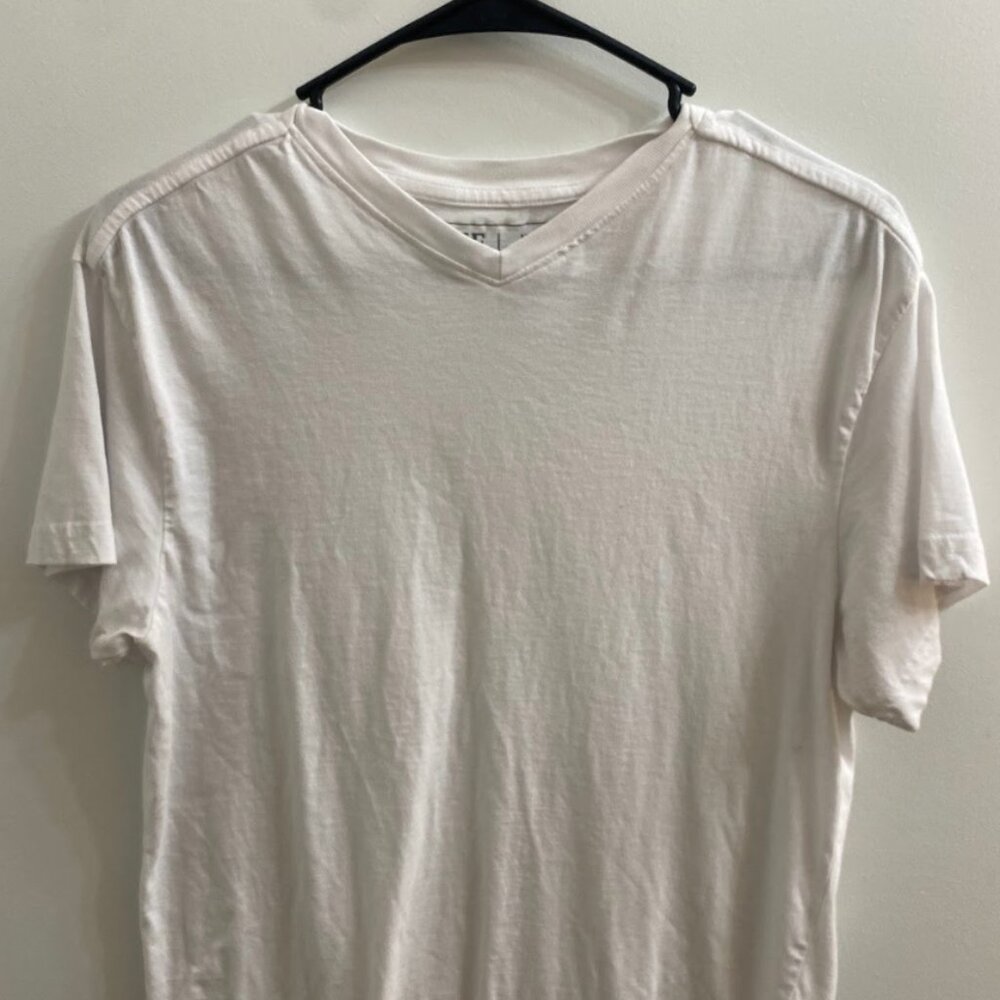 White V-Neck T-shirt
